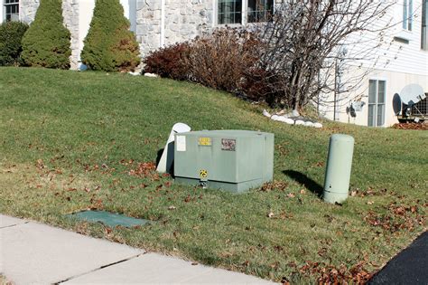 green electrical box in backyard put up privacy fence|electrical box safety.